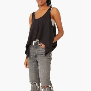 Free people Sing La La Tank In Black M